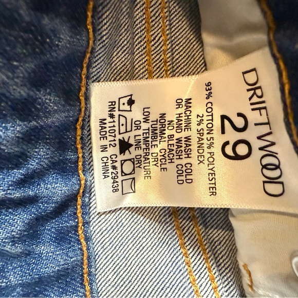 NWT Driftwood Charlie Cuff‎ Jeans/ 29 - Picture 9 of 9